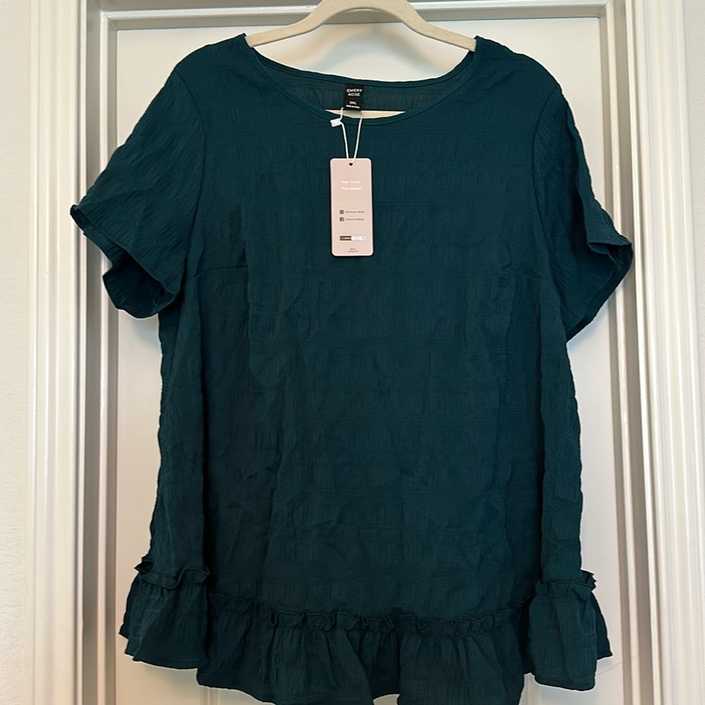 Green Blouse, 3XL